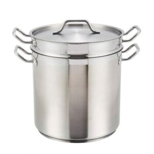 45920 - 12qt STAINLESS STEEL STEAMER SET W/LID