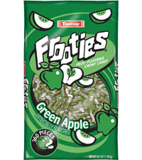 32054 - GREEN APPLE TOOTSIE ROLLS