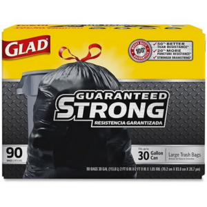 25154 - 30 GALLON BLACK DRAWSTRING TRASH BAGS