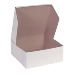 21186 - WHITE CAKE BOX 9x9x5