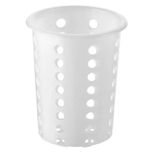 38694 - WHITE SILVERWARE CYLINDER