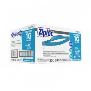 25116 - ZIPLOC ZIPPER GALLON FREEZER BAGS