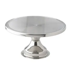45924 - 13" STAINLESS STEEL CAKE STAND