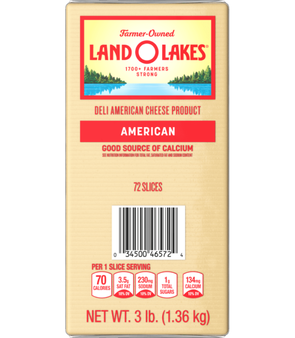 68650 - WHITE AMERICAN CHEESE    72 SLICES