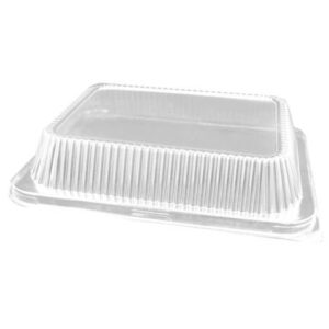 25770 - HALF FOIL PAN CLEAR DOME LIDS