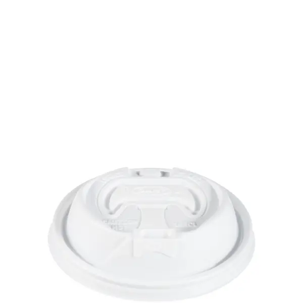 24093 - 12-24oz WHITE PLASTIC OPTIMA RECLOSABLE LIDS