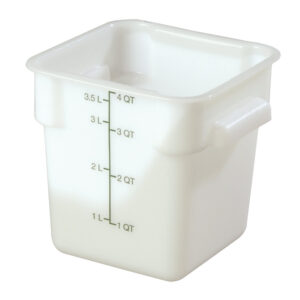 43108 - 4qt WHITE FOOD STORAGE CONTAINER