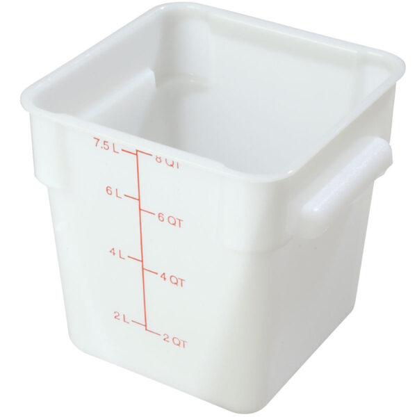 43114 - 8qt WHITE FOOD STORAGE CONTAINER