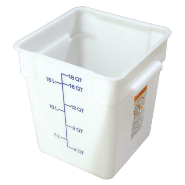 43120 - 18qt WHITE FOOD STORAGE CONTAINER