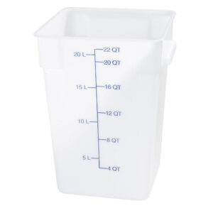 43122 - 22qt WHITE FOOD STORAGE CONTAINER