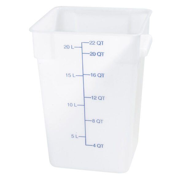 43122 - 22qt WHITE FOOD STORAGE CONTAINER
