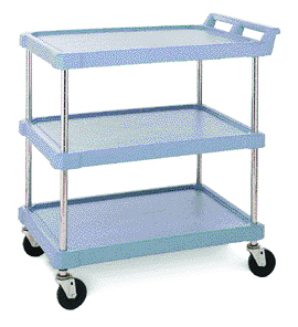 51240 - 3 SHELF CART SMALL GRAY