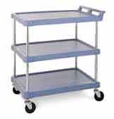51242 - 3 SHELF CART LARGE GRAY