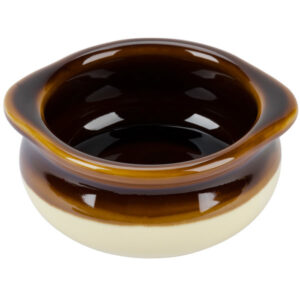48742 - 10oz BROWN & WHITE SOUP CROCK