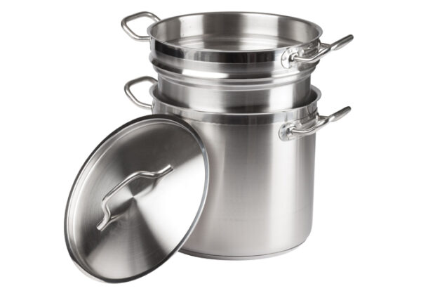 37190 - 20qt STAINLESS STEEL STEAMER/PASTA SET W/LID