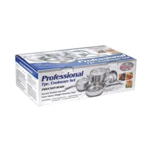 37188 - 7pc STAINLESS STEEL COOKWARE SET