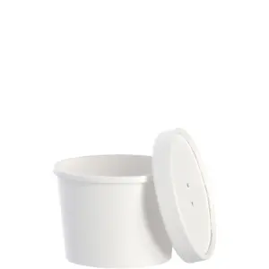 23202 - 12oz HOT/COLD PAPER CONTAINERS W/LIDS
