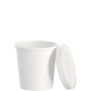 23204 - 16oz HOT/COLD PAPER CONTAINERS W/LIDS