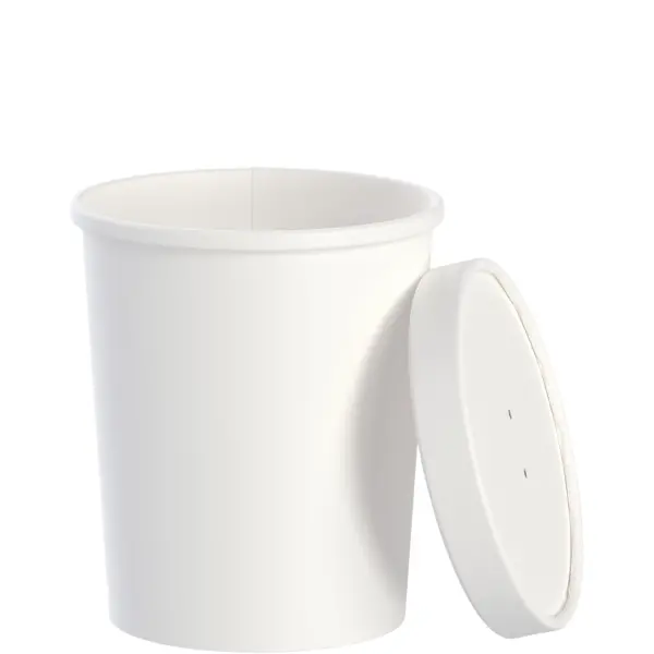 23206 - 32oz HOT/COLD PAPER CONTAINERS W/LIDS