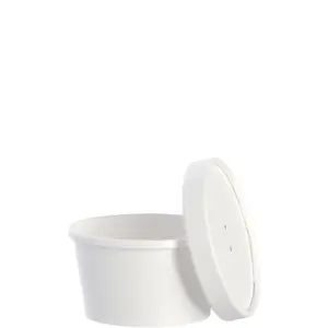 23200 - 8oz HOT/COLD PAPER CONTAINERS W/LIDS