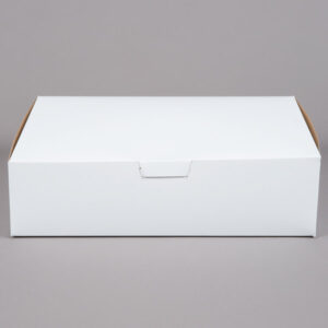21196 - WHITE CAKE BOX 19X14X4