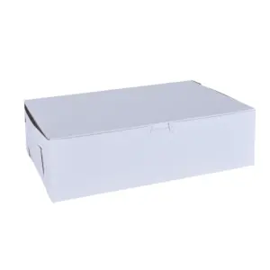 21178 - WHITE CAKE BOX 25X17X4.5