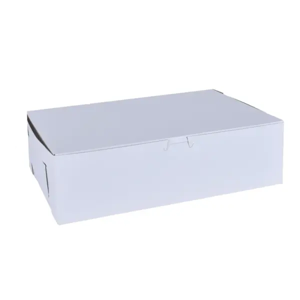21178 - WHITE CAKE BOX 25X17X4.5