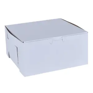 21180 - WHITE CAKE BOX 7X7X3