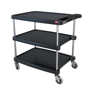 51252 - 3 SHELF CART LARGE BLACK