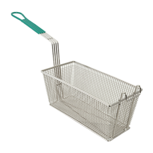 58664 - 13.25"x6.5" FRYER BASKET W/FRONT HOOK