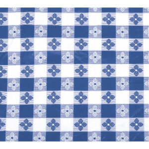 63810 - 52"x90" BLUE CHECK TABLECLOTH