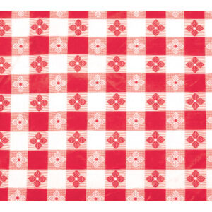 63812 - 52"x90" RED CHECK TABLECLOTH