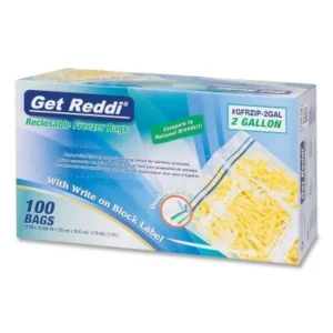 25122 - ZIPPER 2 GALLON FREEZER BAGS