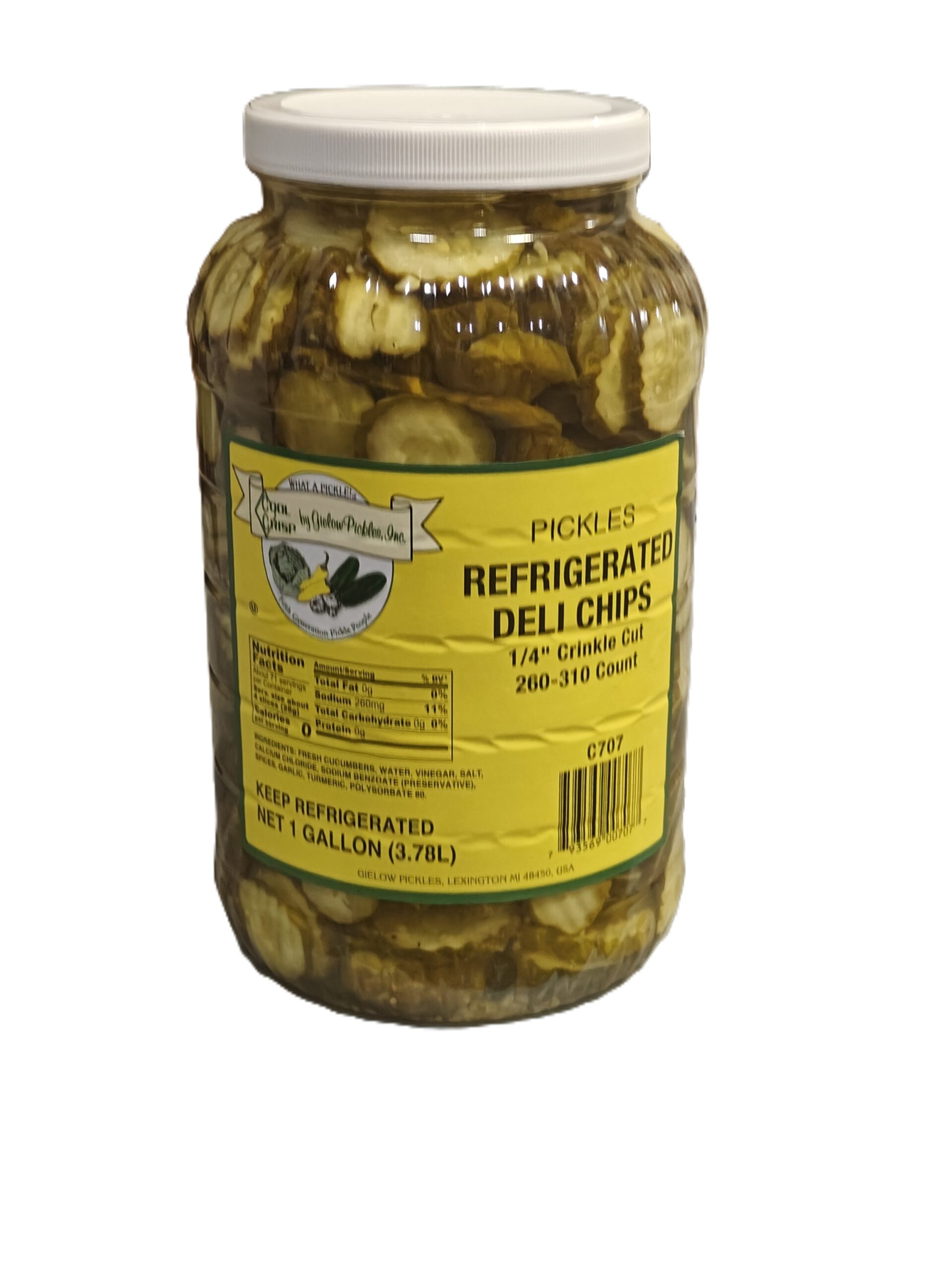 70216 DELI DILL PICKLE CHIPS REFRIGERATED Johnnies Restaurant and