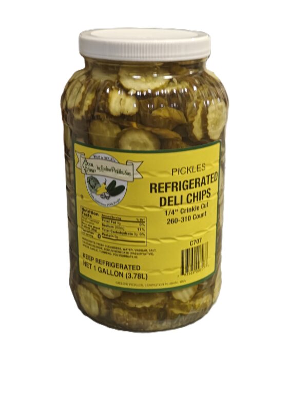 70216 - DELI DILL PICKLE CHIPS    REFRIGERATED