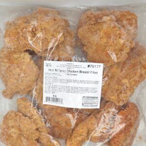 79177 - HOT N SPICY BREADED CHICKEN BREAST FILLETS