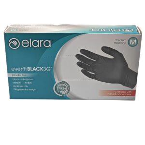 28124 - MEDIUM BLACK NITRILE GLOVES