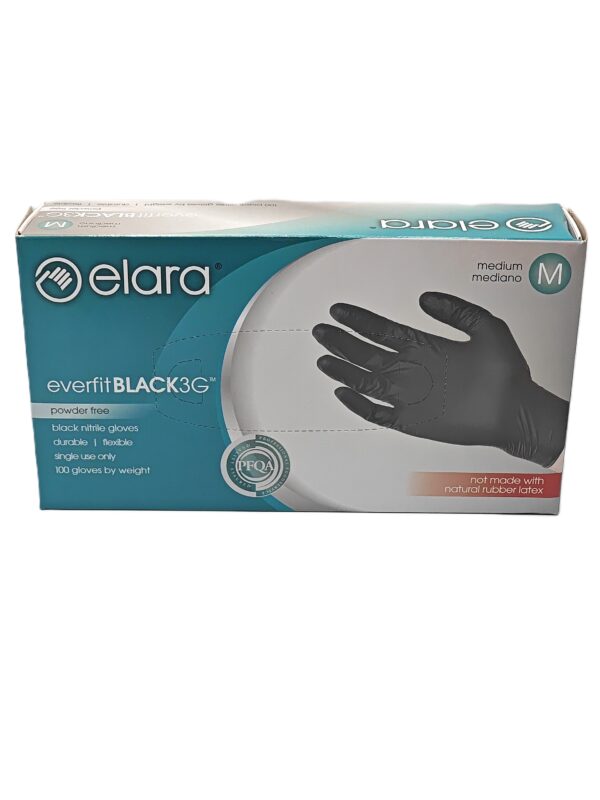 28125 - MEDIUM BLACK NITRILE GLOVES