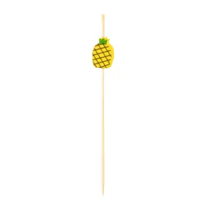 26024 - 4.5" PINEAPPLE BAMBOO PICKS