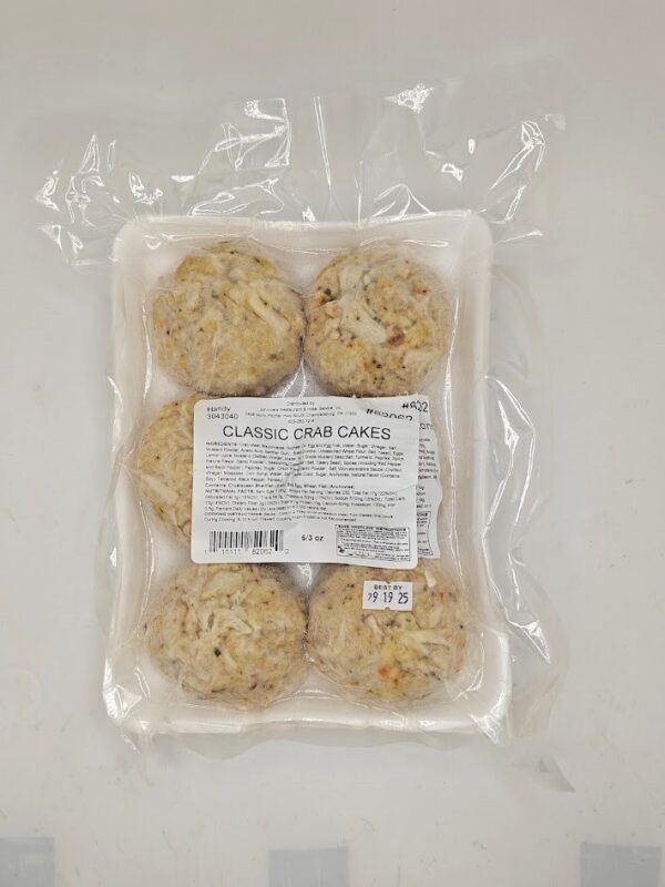 82062 - CLASSIC LUMP CRAB CAKES 3oz