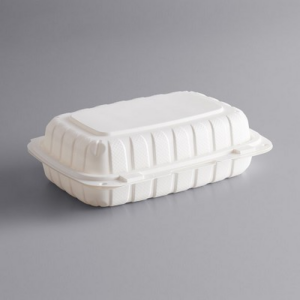 24652 - POLYPRO 9x6x3 HINGED HOAGIE CONTAINERS