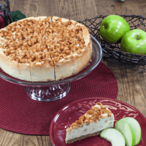 91348 - SALTED CARAMEL APPLE CHEESE CAKE -14 SLICE