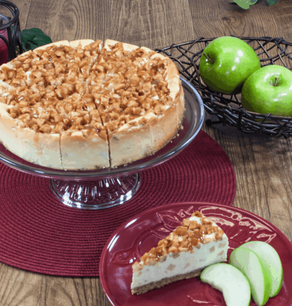 91349 - SALTED CARAMEL APPLE CHEESE CAKE -14 SLICE