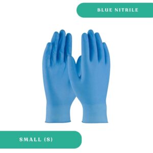 28112 - BLUE NITRILE GLOVES - SMALL