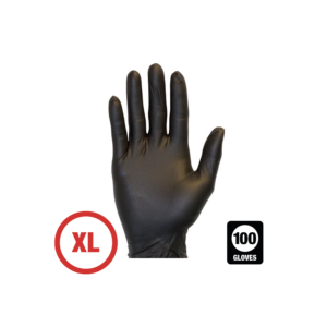 28128 - BLACK NITRILE GLOVES - XLARGE