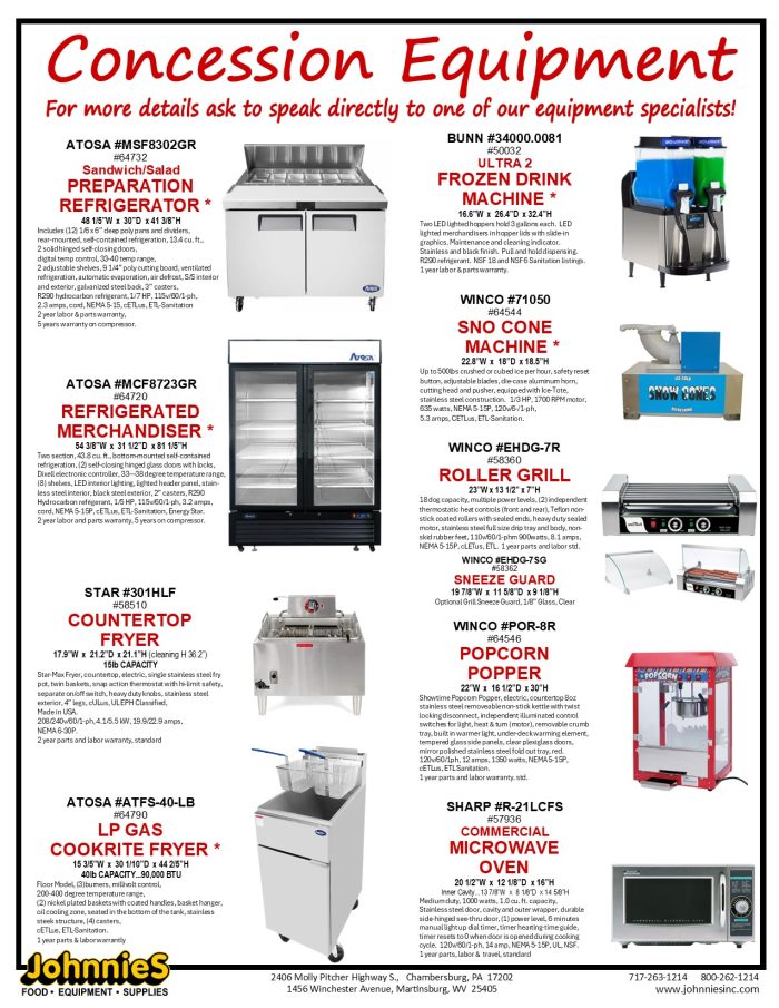 CONCESSIONS 2025--PG18